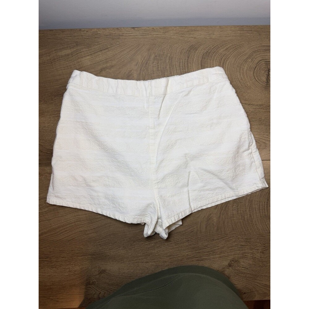 Free People Free-est Cotton Boho Shorts Women’s Large Ivory Pockets